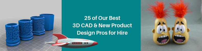 25 of Our Best 3D CAD & New Product Design Pros for Hire