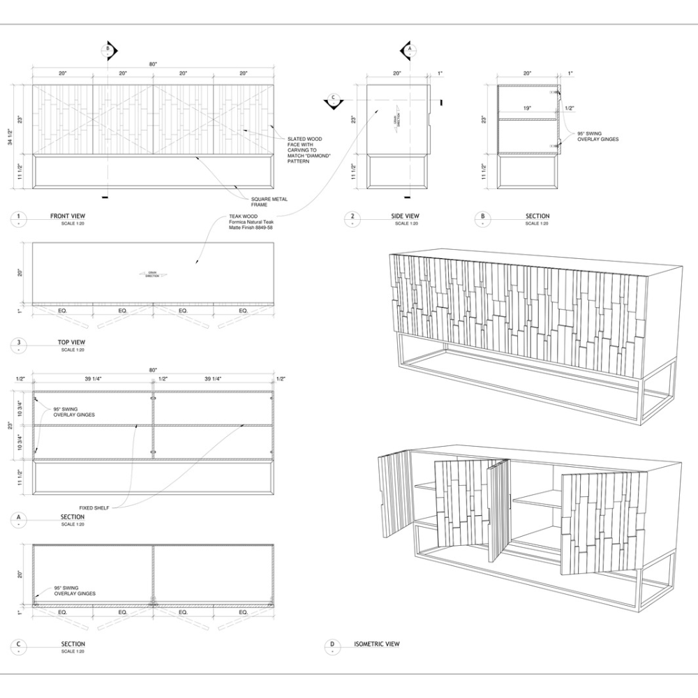 shop drawing cabinet