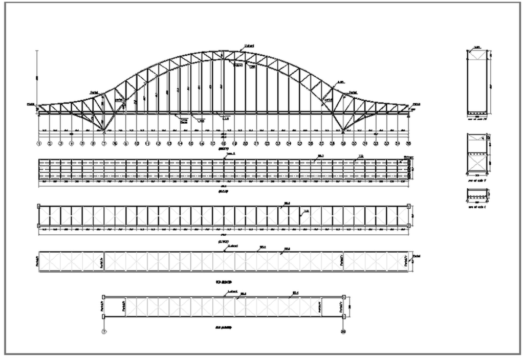 steel shop bridge drawing