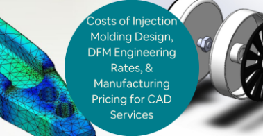 Costs of Injection Molding Design DFM Engineering Rates Manufacturing Pricing for CAD Services