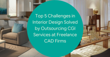 Top 5 Challenges in Interior Design Solved by Outsourcing CGI Services at Freelance CAD Firms