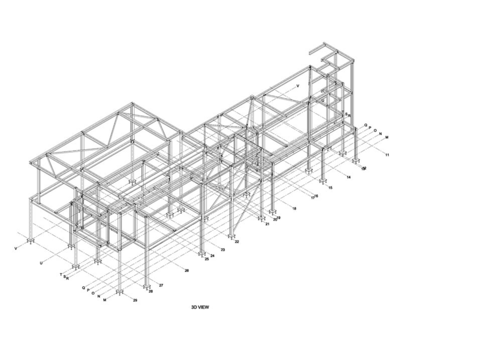 steel detailing 3d view