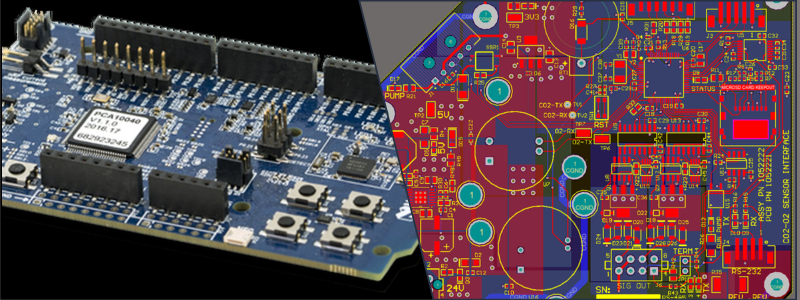 PCB design example including a C02 gas sensor circuit board