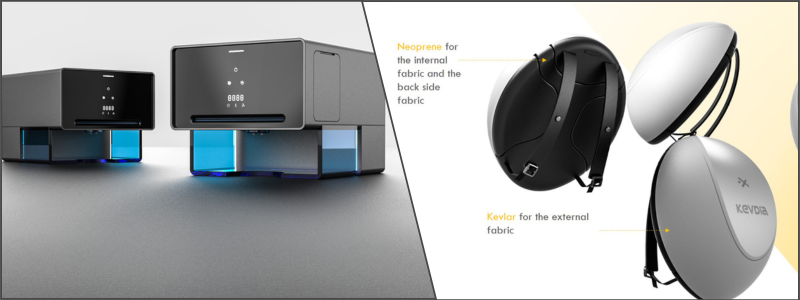 BBQ maker and smart bag product design examples