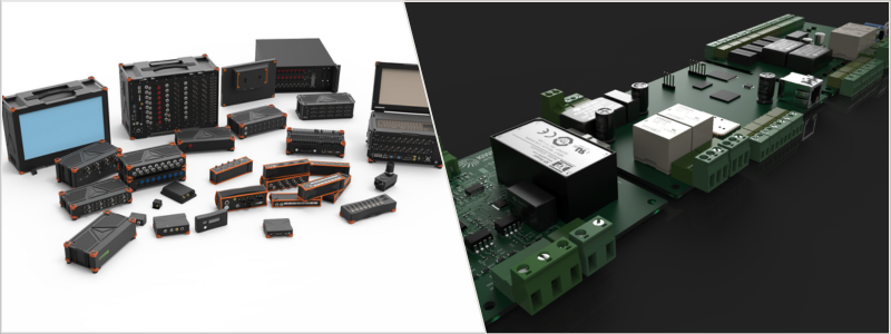 PCB design and product iteration examples of an electronic device