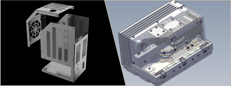 electronic enclosures design cad examples