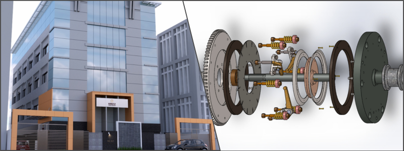 single clutch plate and building cad design examples