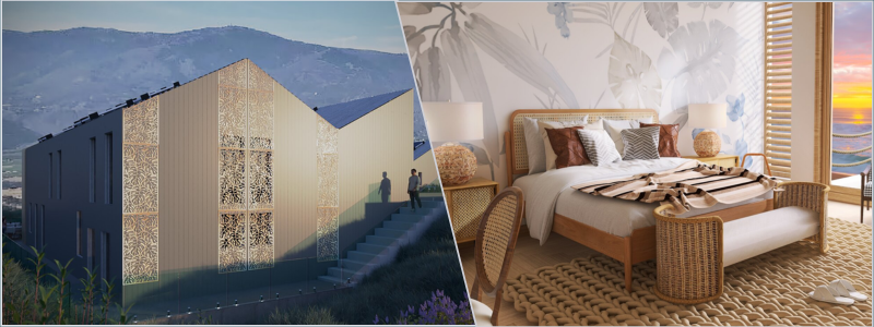 examples of design-build renderings including a bohemian styled home | Cad Crowd examples of design-build renderings including a bohemian styled home