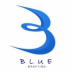 Blue drafting and design logo | Cad Crowd Blue drafting and design logo