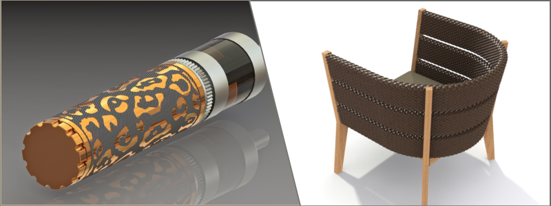 Product design of an electric cigarette and wicker chair | Cad Crowd Product design of an electric cigarette and wicker chair