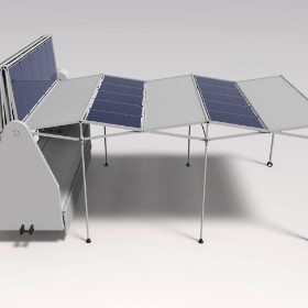 Portable Solar Parking Shade