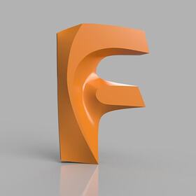 3D logo design of Fusion 360