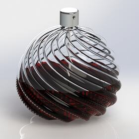 3D perfume bottle rendering
