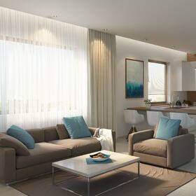 Living room rendering 
