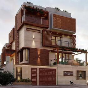 Residential home exterior design 