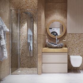 Bathroom interior rendering