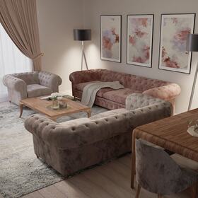2D living room visualization
