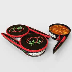 Tomato soup packaging design