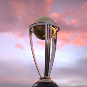 Animated cricket world cup trophy