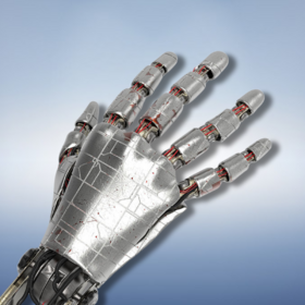Animated robotic hand