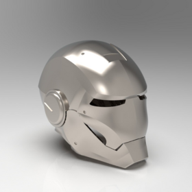 Iron Man-Inspired Chrome Helmet