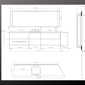 2D Luxury bathroom vanity