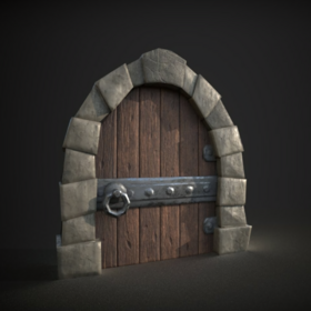 Medieval fantasy door