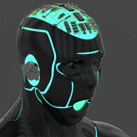 3D Futuristic Cyborg