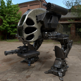 Futuristic Combat Robot