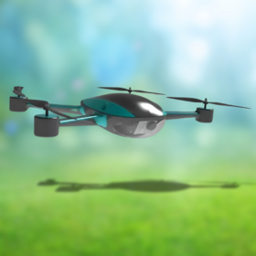 Turquoise drone design